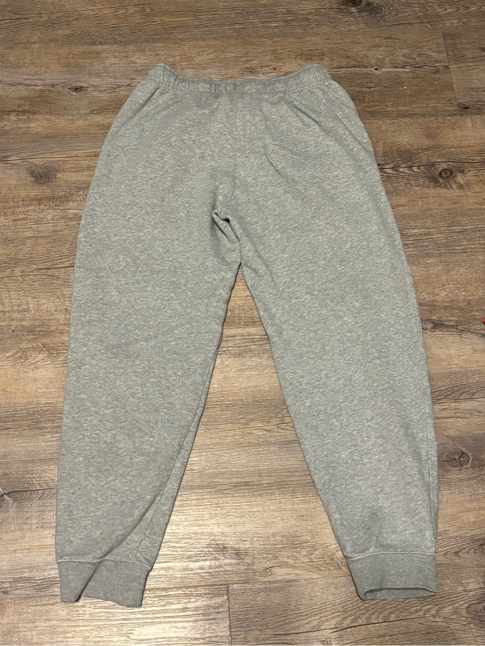 Women’s Petite Gray Cozy Sweatpants - Elastic Waist & Cuffed Ankles